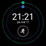 Ticwatch S Wear OS systém domovska obrazovka