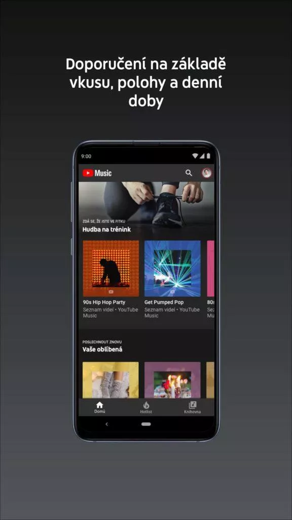 Poslech písniček z mobilu