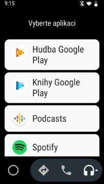 Android Auto - aplikace