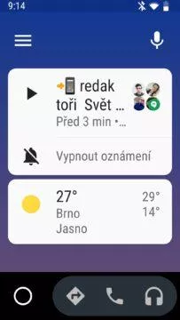 Android Auto - hlasové odpovídání na zprávy