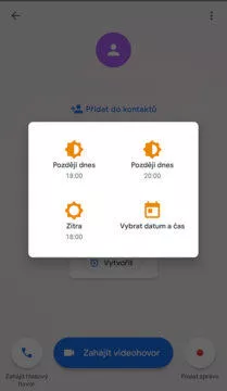 Aplikace Google Duo upomínkovač hovorů