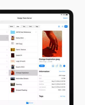iPadOs soubory