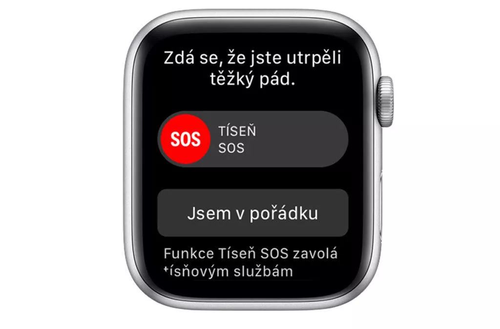 chytre hodinky detekce padu