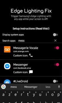 Edge Lighting fix for All Apps - vylepšení telefonů Samsung
