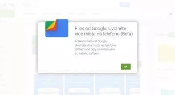 Google Files - temný režim - Google Store