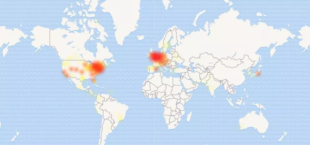 Google kalendář má výpadek - mapa