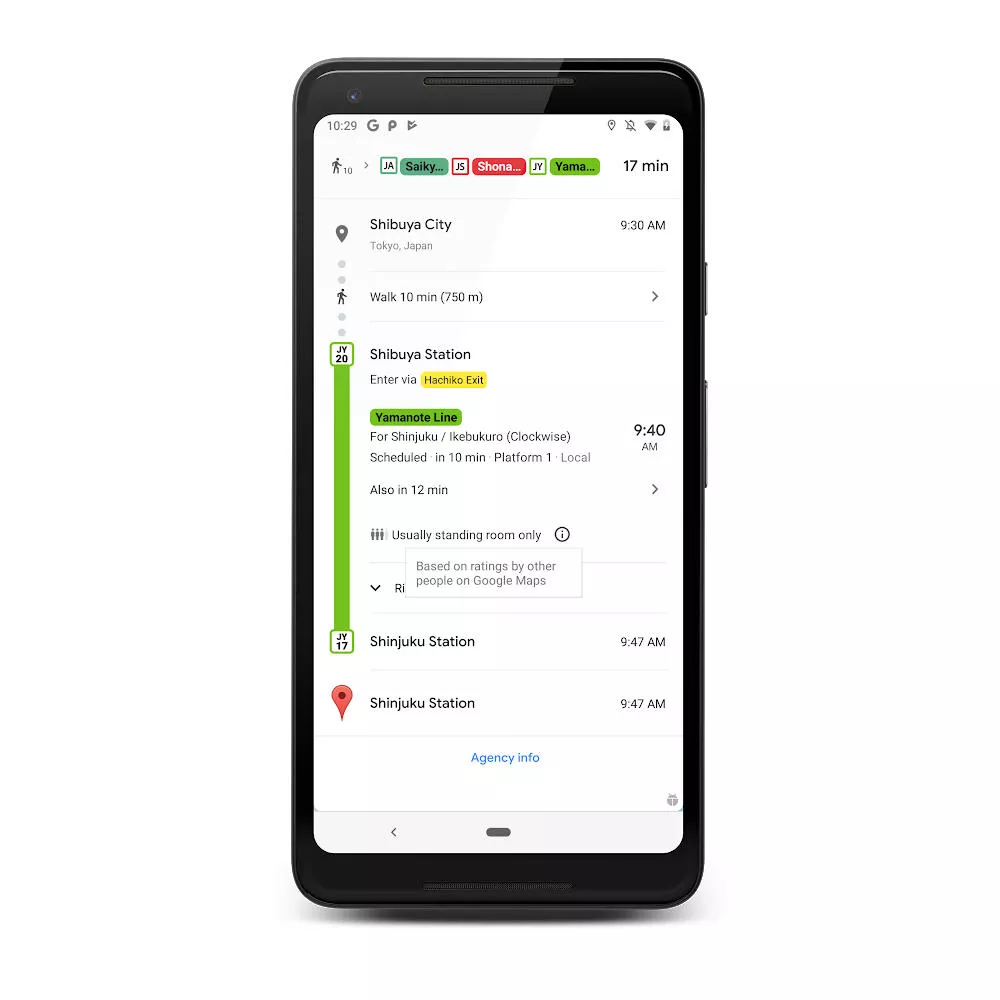 Google Mapy obsazenost MHD spoje Google Mapy obsazenost MHD spoje