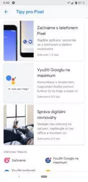 Google Pixel 3a tipy pro pixel