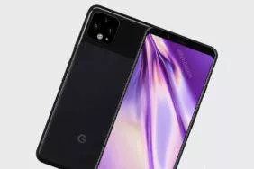 google pixel 4 render vzhled