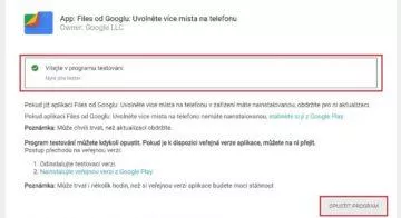 Google - temný režim pro Files - testovací program