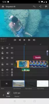 Adobe premiere rush strih videa editor editace aplikace