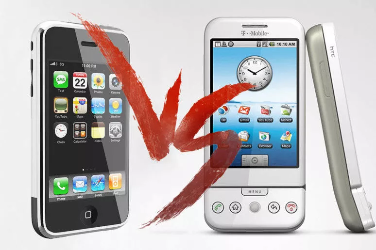 Porovnání iPhone 2G a T-Mobile G1 Porovnání iPhone 2G a T-Mobile G1