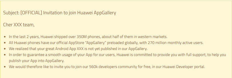 Kauza Huawei vlastní obchod s aplikacemi