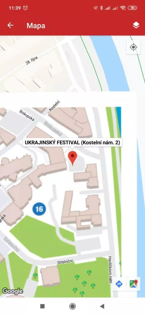 Mapa Events Live