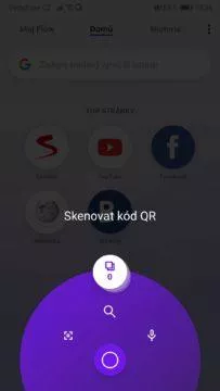 Ovládejte telefon jednou rukou - prohlížeč Opera