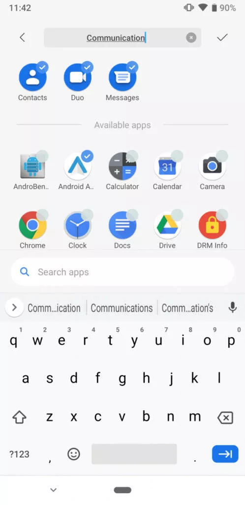 Poco Launcher 2 skupiny
