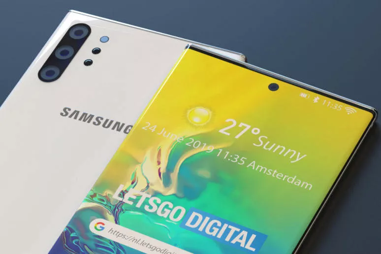 samsung galaxy note 10 plus render