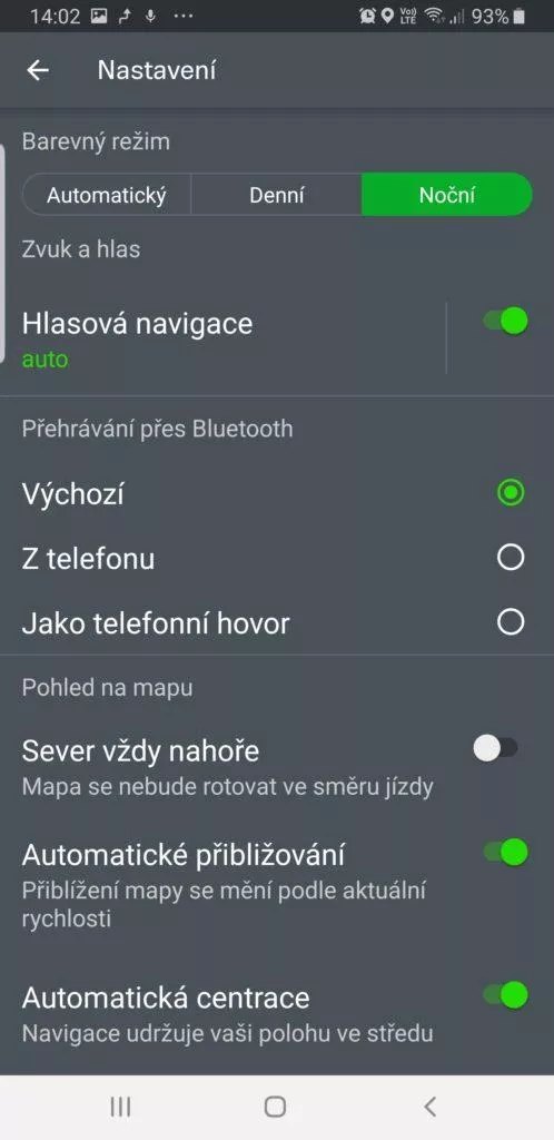 mapy.cz mapy seznam nocni rezim
