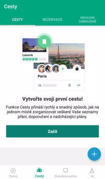 aplikace tripadvisor plán cesty