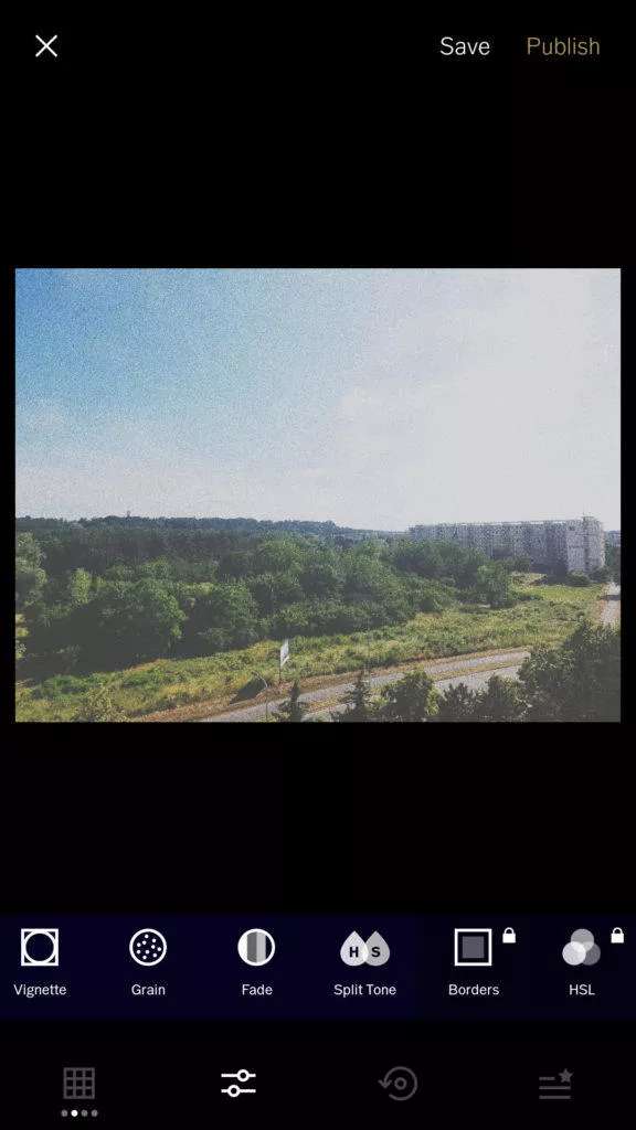 VSCO cam filtry úprava fotografií