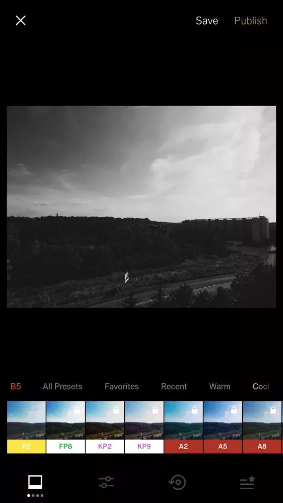 VSCO cam presets