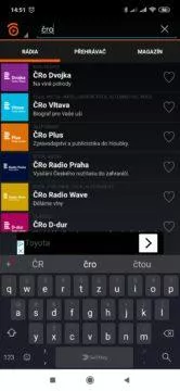 Vyhledávání stanic v Play.cz