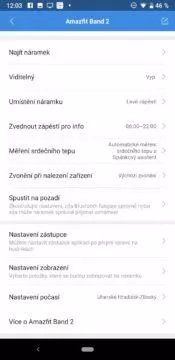 Xiaomi Amazfit Cor 2 nastavení