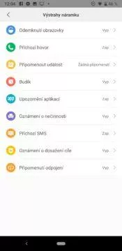 Xiaomi Amazfit Cor 2 notifikace