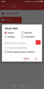 Automatizace 02 - obsah sms