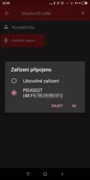 Automatizovat hotspot v autě - bluetooth připojen nastavení