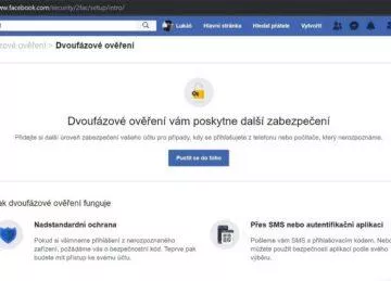 Facebook - jak nastavit dvoufázové ověření