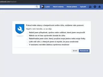 Facebook - někdo naboural účet