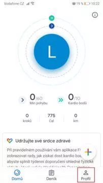 Google Fit - jak nastavit tmavý režim