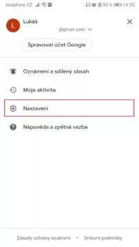 Zprávy Google - jak aktivovat tmavý režim