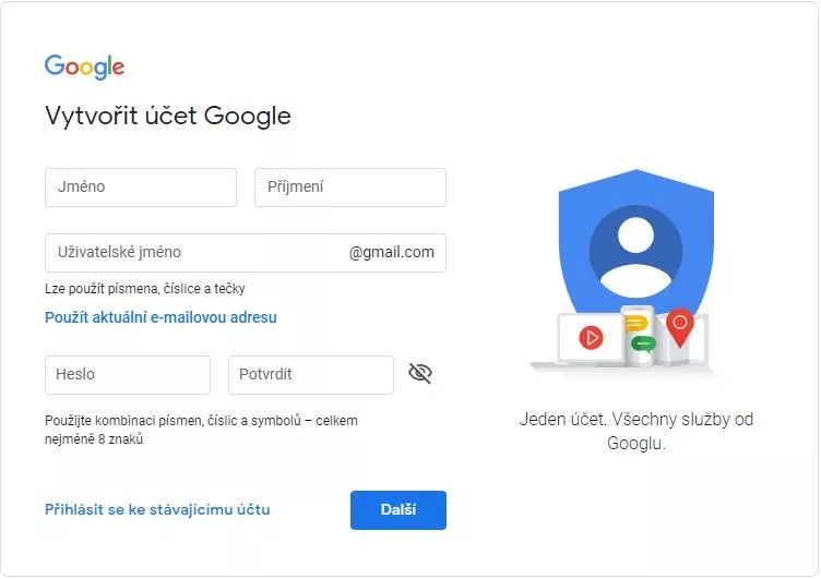 Jak si udělat Google účet?