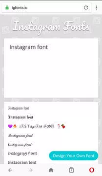 instagram font online