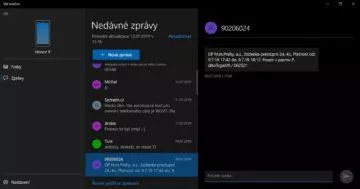 Jak posílat zprávy z počítače - Microsoft