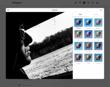 jak přidat foto video Instagram PC desktop 4