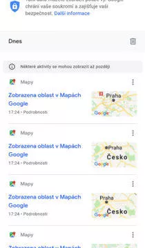 jak smazat historii google mapy