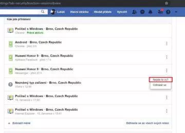 Jak zjistit, jestli se někdo naboural do Facebook účtu