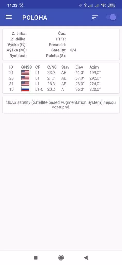 Je to výpadek navigačního systému Galileo?