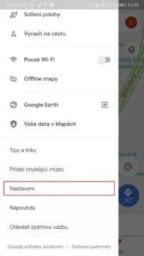 Mapy Google - jak zapnout temný režim