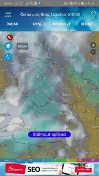 Meteo Radar - počasí ČR