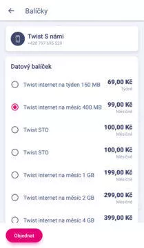 neomezená data t-mobile cena