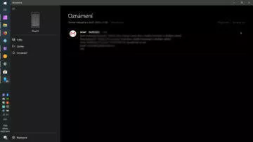 notifikace z telefonu pc android windows 10 přichozí oznámení