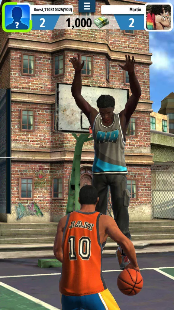obranná hra basketball stars android