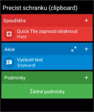 Přečíst clipboard - Automatizace