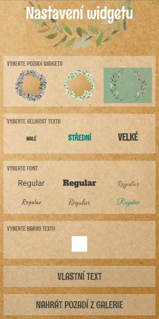 SPR Svatební manager & widget