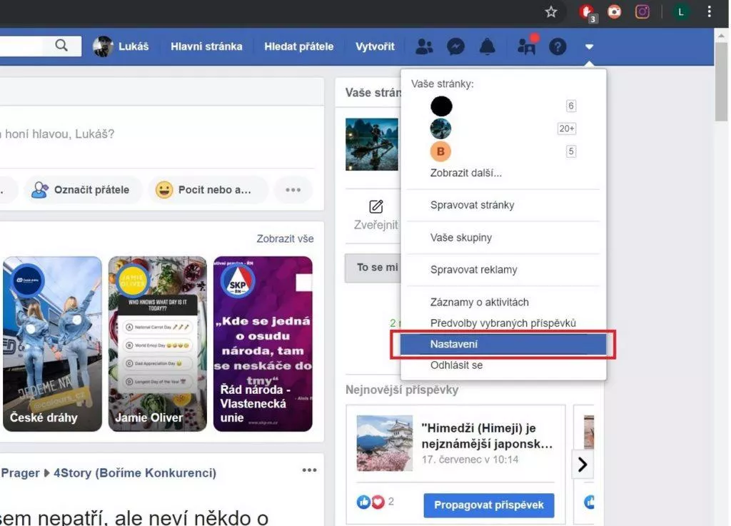 Jak zjistím že se mi někdo přihlásil na FB?