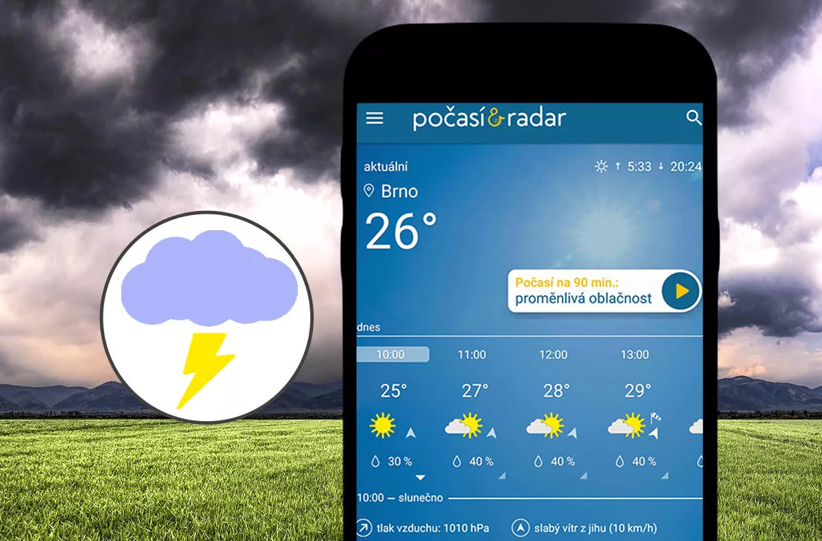 Radar počasí aplikace / europan-cz.cz